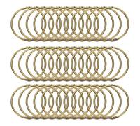 sourcing map 36pcs Shower Curtain Rings, 2 Inch ID Iron Round Snap Shower Curtain Hooks Glide Smoothly Shower Hooks for Bathroom Shower Curtain Rods, Bronze