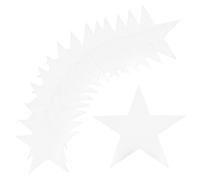 sourcing map 36Pcs Silvery Star Cutouts Double Printed Paper Stars Decoration Cardboard Star for Classroom Wall Party Movie Night Party Supplies, 11 Inches