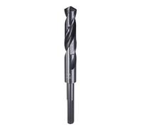 sourcing map 37/64" Drill Bit 3/8" Reduced Shank 3-Flat 4241 High Speed Steel Nitriding Black 118° for Soft Materials Wood Plastic Iron Copper Aluminum
