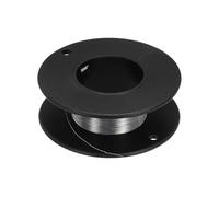 sourcing map 38 Gauge/0.1 mm Nichrome 80 Cr20Ni80 Heating Resistance Wire 49ft High Temperature for Electronic Components Repairing, Black
