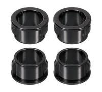 sourcing map 38 Pcs Cable Snap Bushing Grommet, 5/8" Mounting Dia Black Round Nylon Snap in Cable Grommet Protector, Plastic Cable Hole Grommets for Wiring