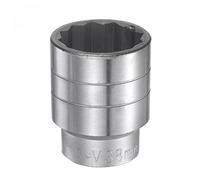 sourcing map 38mm 12 Point Shallow Socket 3/4" Drive Standard Metric CR-V