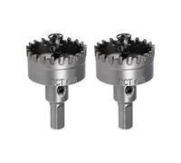 sourcing map 38mm Carbide Hole Cutter, Hole Saws for Stainless Steel Sheet Metal, High Density Carbide Tooth, 2pcs