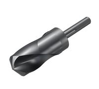 sourcing map 38mm Drill Bit 1/2" Reduced 3-Flat Shank M2 High-Speed Steel Nitriding Black 135° Bits for Hard Metal Stainless Steel,1pcs