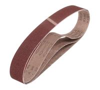 sourcing map 38mm x 305mm Sanding Belts, 3 Pcs 80 Grit Aluminum Oxide Abrasive Belt Sander File Belt for Woodworking, Metal Polishing, Knife Sharpener