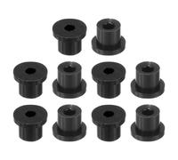 sourcing map 38Pcs Rubber Grommets 3mm Drill Hole, 1.5mm ID Hole Top Hat Grommet Black Silicone Rubber Hole Plug Gasket for Wiring, Automotive