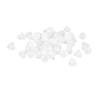 sourcing map 38Pcs Silicone Plugs, Rubber Round Snap in Locking Hole Plugs for 2.5-3mm Hole, Hole Stoppers Waterproof Hole Plug for Metal Tube, Furniture End Caps Inserts, Translucent