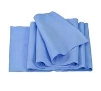 sourcing map 39" Elastic Cuffs Ribbed Trims Cotton Fabric Knit Rib Stretch Tape Cuff Sleeve Waistband for Sewing, 6" Wide Sky Blue