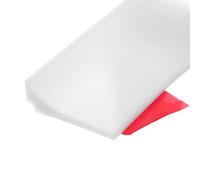 sourcing map 39" Self-Adhesive Water Retaining Strip, Collapsible Water Stopper Shower Barrier Water Blocker for Kitchen Sink Countertop Sink Shower Corner to Keep Wet and Dry Separation, White