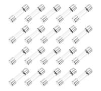 sourcing map 3A 250V Glass Fuse 0.2"x0.79" Fast Blow Fuse for Home Appliances 20 Pcs