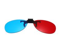 sourcing map 3D Clip-on Glasses, Anaglyph 3D Viewing Glasses Hanging Frame Round for Movies Theater Games TV Photos Projector