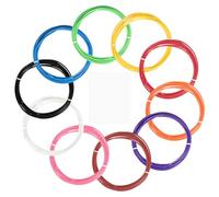 sourcing map 3D Pen Filament Refills, 10 Colors 3D Pen ABS Filament 1.75mm, 10 Feet Each Color, 100 Feet in Total, PLA Filament 3D Pen Refills for 3D Drawing Pen