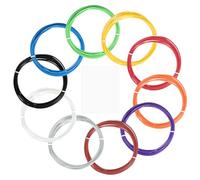 sourcing map 3D Pen Filament Refills, 10 Colors 3D Pen PCL Filament 1.75mm, 10 Feet Each Color, 100 Feet in Total, PLA Filament 3D Pen Refills for 3D Drawing Pen