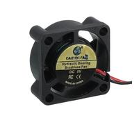 sourcing map 3D Printer 2510 Cooling Fan, 5V 4000RPM 25 x 25 x 10 mm Hydraulic Bearing XH2.54 Extruder Cooling Fan with 30cm Cable 2 Pin Terminal for 3D Printer