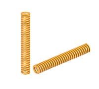 sourcing map 3D Printer Die Spring, 10mm OD 70mm Long 2pcs Spiral Stamping Light Load Compression Mould Die Springs for 3D Printer Electric Part, Yellow