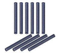 sourcing map 3D Printer Die Spring, 10pcs 10mm OD 100mm Long Spiral Stamping Light Load Compression Mould Die Springs for 3D Printer Electric Part, Blue