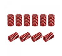 sourcing map 3D Printer Die Spring, 10pcs 16mm OD 25mm Long Spiral Stamping Medium Load Compression Mould Die Springs for 3D Printer Electric Part, Red
