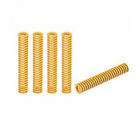 sourcing map 3D Printer Die Spring, 12mm OD 75mm Long 5pcs Spiral Stamping Light Load Compression Mould Die Springs for 3D Printer Electric Part, Yellow