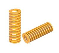sourcing map 3D Printer Die Spring, 14mm OD 40mm Long 2pcs Spiral Stamping Light Load Compression Mould Die Springs for 3D Printer Electric Part, Yellow
