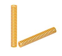 sourcing map 3D Printer Die Spring, 16mm OD 100mm Long 2pcs Spiral Stamping Light Load Compression Mould Die Springs for 3D Printer Electric Part, Yellow