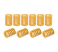 sourcing map 3D Printer Die Spring, 16mm OD 20mm Long 20pcs Spiral Stamping Light Load Compression Mould Die Springs for 3D Printer Electric Part, Yellow