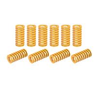 sourcing map 3D Printer Die Spring, 16mm OD 35mm Long 10pcs Spiral Stamping Light Load Compression Mould Die Springs for 3D Printer Electric Part, Yellow