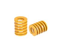 sourcing map 3D Printer Die Spring, 18mm OD 20mm Long 2pcs Spiral Stamping Light Load Compression Mould Die Springs for 3D Printer Electric Part, Yellow