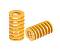 sourcing map 3D Printer Die Spring, 18mm OD 30mm Long 2pcs Spiral Stamping Light Load Compression Mould Die Springs for 3D Printer Electric Part, Yellow
