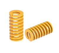 sourcing map 3D Printer Die Spring, 18mm OD 35mm Long 2pcs Spiral Stamping Light Load Compression Mould Die Springs for 3D Printer Electric Part, Yellow