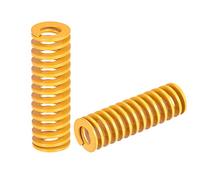 sourcing map 3D Printer Die Spring, 18mm OD 55mm Long 2pcs Spiral Stamping Light Load Compression Mould Die Springs for 3D Printer Electric Part, Yellow