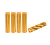 sourcing map 3D Printer Die Spring, 18mm OD 80mm Long 5pcs Spiral Stamping Light Load Compression Mould Die Springs for 3D Printer Electric Part, Yellow