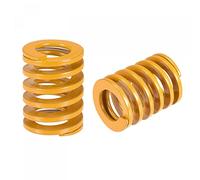 sourcing map 3D Printer Die Spring, 20mm OD 25mm Long 2pcs Spiral Stamping Light Load Compression Mould Die Springs for 3D Printer Electric Part, Yellow