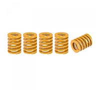 sourcing map 3D Printer Die Spring, 20mm OD 25mm Long 5pcs Spiral Stamping Light Load Compression Mould Die Springs for 3D Printer Electric Part, Yellow