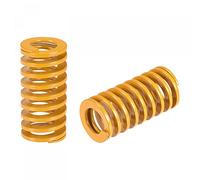 sourcing map 3D Printer Die Spring, 20mm OD 40mm Long 2pcs Spiral Stamping Light Load Compression Mould Die Springs for 3D Printer Electric Part, Yellow