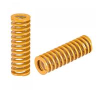 sourcing map 3D Printer Die Spring, 20mm OD 60mm Long 2pcs Spiral Stamping Light Load Compression Mould Die Springs for 3D Printer Electric Part, Yellow