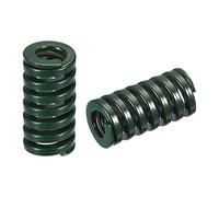 sourcing map 3D Printer Die Spring, 2pcs 14mm OD 25mm Long Spiral Stamping Compression Mould Die Springs for 3D Printer Electric Part, Green
