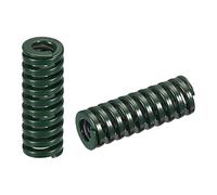 sourcing map 3D Printer Die Spring, 2pcs 14mm OD 35mm Long Spiral Stamping Compression Mould Die Springs for 3D Printer Electric Part, Green