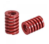 sourcing map 3D Printer Die Spring, 2pcs 18mm OD 25mm Long Spiral Stamping Medium Load Compression Mould Die Springs for 3D Printer Electric Part, Red