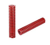 sourcing map 3D Printer Die Spring, 2pcs TM 20mm OD 100mm Long Spiral Stamping Medium Load Compression Mould Die Springs for 3D Printer Electric Part, Red