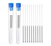 sourcing map 3D Printer Nozzle Cleaning Kit, 10 Pcs Stainless Steel Nozzle Cleaning Needles 0.5mm Nozzle Cleaner for 3D Printer Accessories