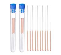 sourcing map 3D Printer Nozzle Cleaning Kit, 10 Pcs Stainless Steel Nozzle Cleaning Needles 0.6mm Nozzle Cleaner Gold for 3D Printer Accessories