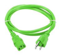 sourcing map 3ft 18 AWG Green 18/3 Universal Power Cord C13 to NEMA 5-15P 10A 125V 3-Prong Extension Power Cord for PC,Computer,Printers,TV,AC Adapter,Laptop,Monitor,Projector