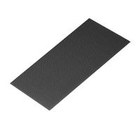 sourcing map 3K Carbon Fiber Plate Panel Sheets, 100 x 250 x 0.5mm Carbon Fiber Board Plate Glossy Laminate Plain Weave Panel Sheets Flexible for RC Aircraft, Model Car, Auto Parts