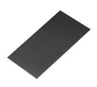 sourcing map 3K Carbon Fiber Plate Panel Sheets, 100 x 250 x 2.5mm Carbon Fiber Board Plate Glossy Laminate Plain Weave Panel Sheets Flexible for RC Aircraft, Model Car, Auto Parts