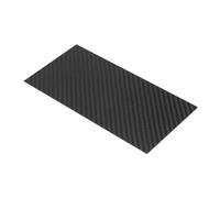 sourcing map 3K Carbon Fiber Plate Panel Sheets, 200 x 100 x 0.5mm Carbon Fiber Board Plate Flexible for RC Aircraft, Model Car, Auto Parts (Twill Matte)