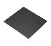 sourcing map 3K Carbon Fiber Plate Panel Sheets, 240 x 240 x 4mm Carbon Fiber Board Plate Matte Twill Weave Panel Sheets Flexible for RC Aircraft, Model Car, Auto Parts