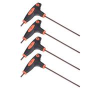 sourcing map 3mm Ball End Hex Key T-Handle Wrench Spanner, Metric S2 Steel 4 Pcs