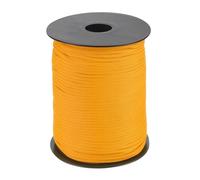 sourcing map 3mm Polypropylene Rope Braided Ropes, 100m Nylon Rope Hollow Utility Cord for Clothesline, Camping, Hiking, Outdoor, Orange Yellow
