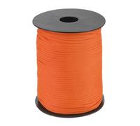 sourcing map 3mm Polypropylene Rope Braided Ropes, 100m Nylon Rope Hollow Utility Cord for Clothesline, Camping, Hiking, Outdoor, Dark Orange