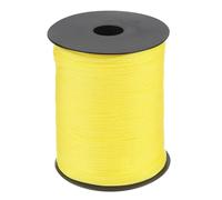 sourcing map 3mm Polypropylene Rope Braided Ropes, 100m Nylon Rope Hollow Utility Cord for Clothesline, Camping, Hiking, Outdoor, Yellow
